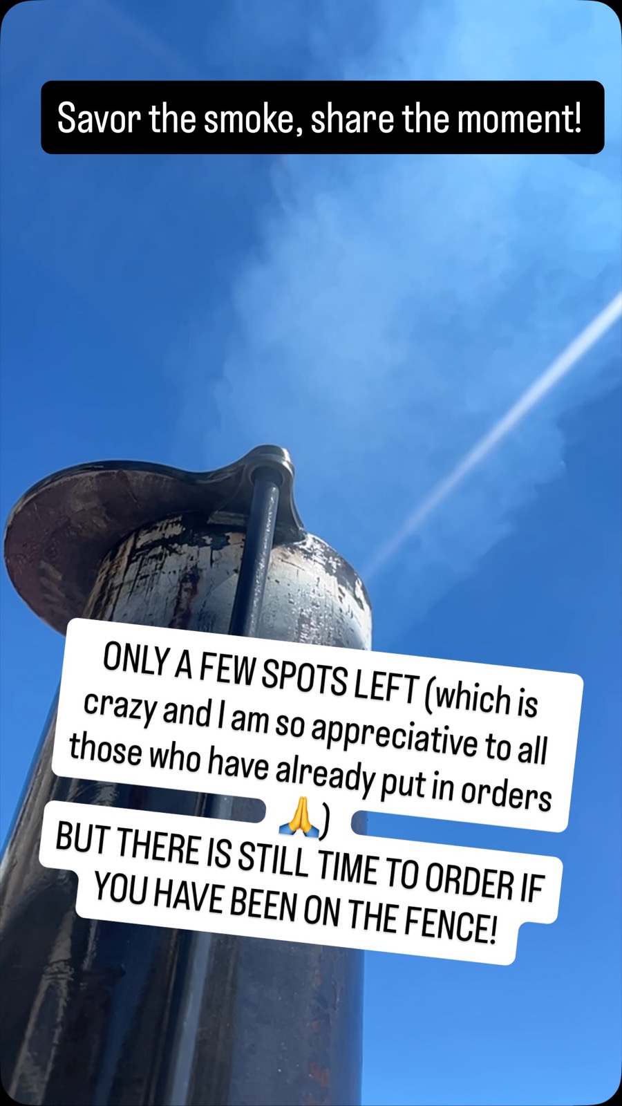 Smokestack against the sky